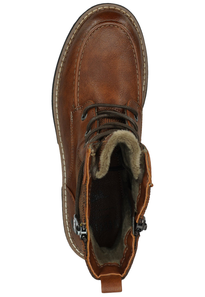 Mustang Stiefelette Lederimitat Cognac
