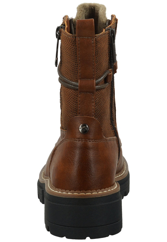 Mustang Stiefelette Lederimitat Cognac