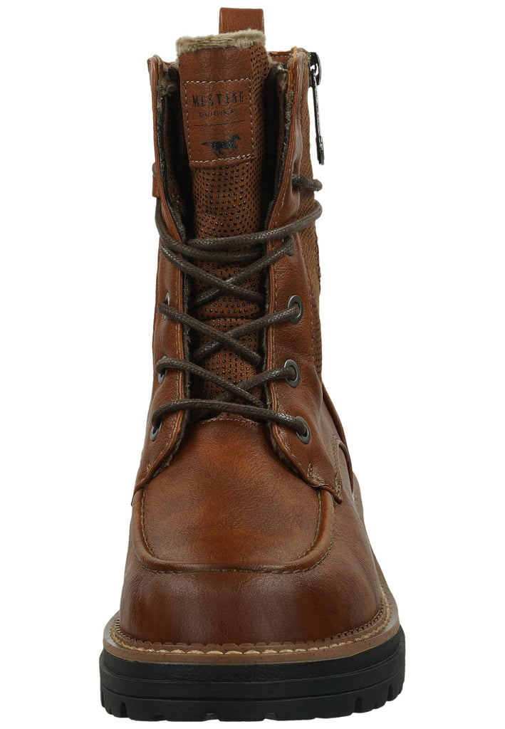 Mustang Stiefelette Lederimitat Cognac