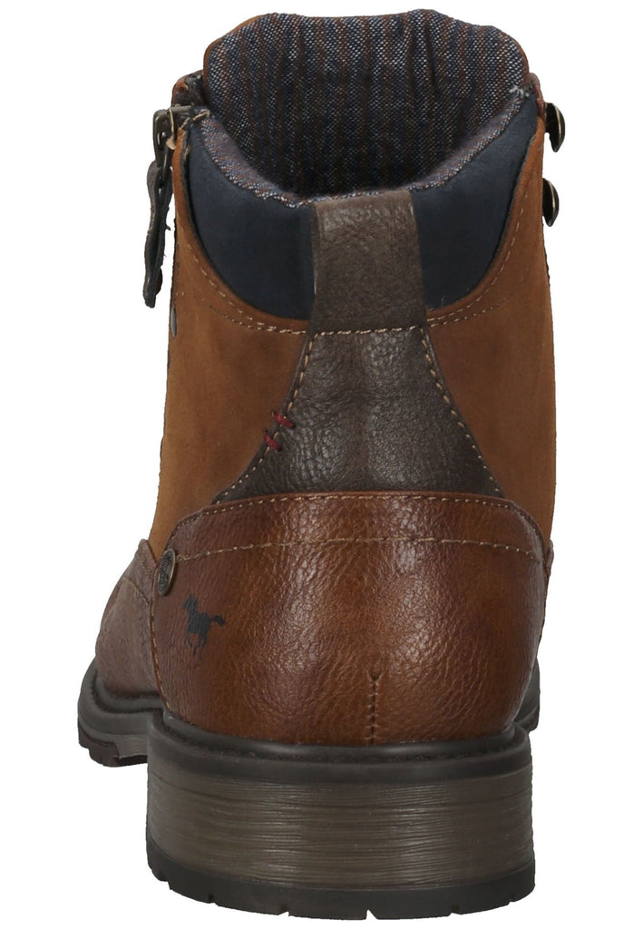 Mustang Stiefelette Lederimitat Cognac