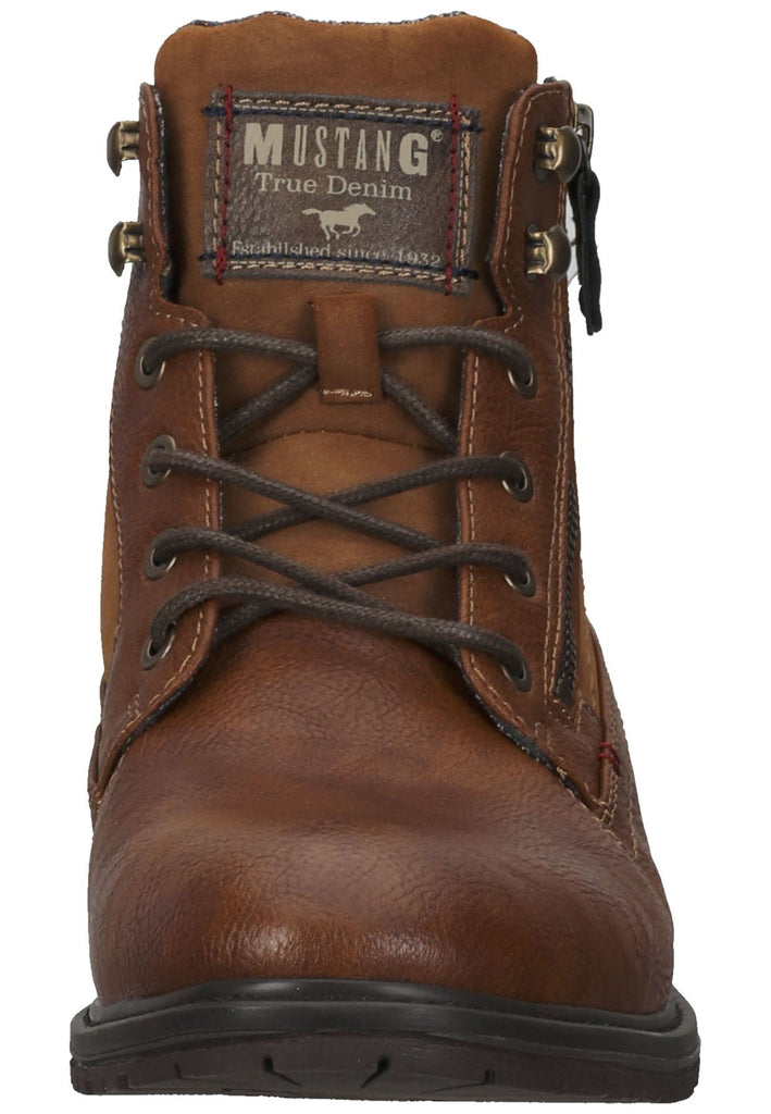 Mustang Stiefelette Lederimitat Cognac