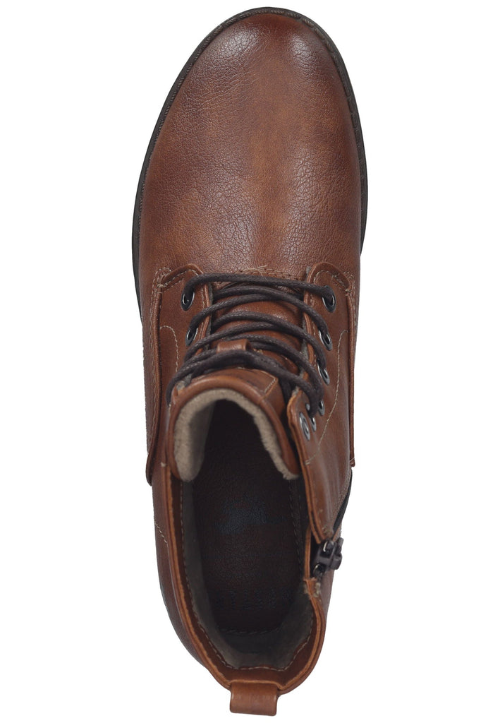 Mustang Stiefelette Lederimitat Cognac