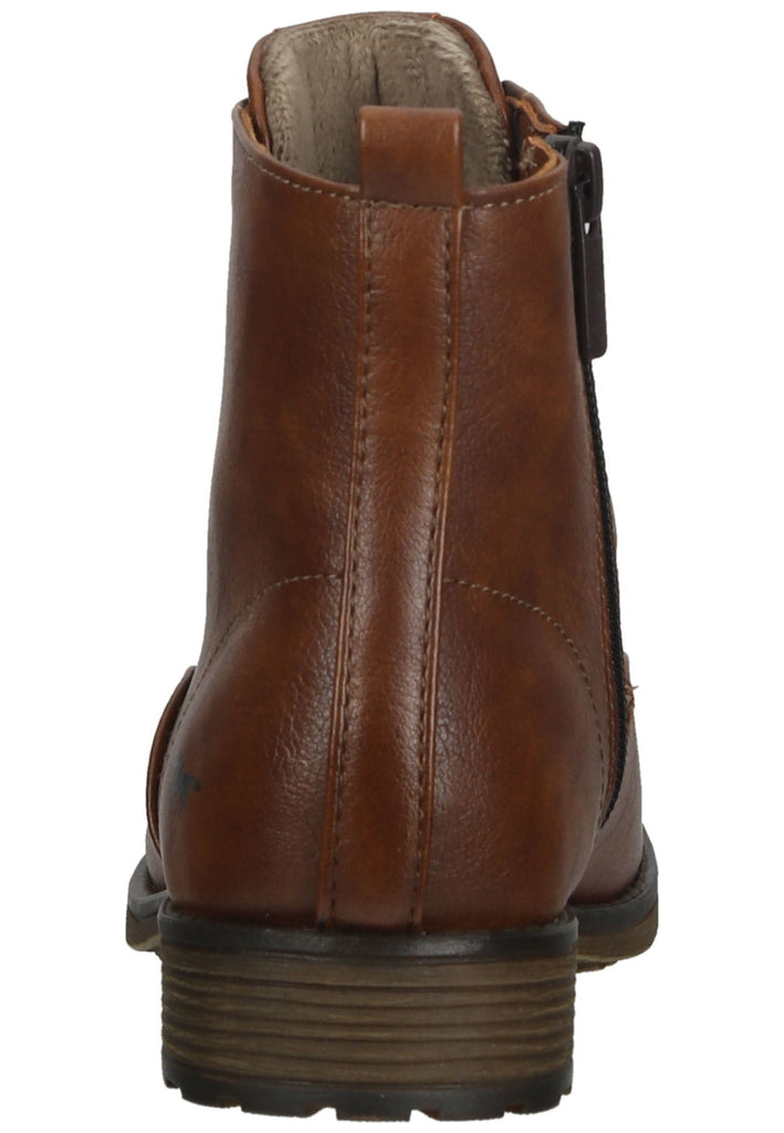 Mustang Stiefelette Lederimitat Cognac