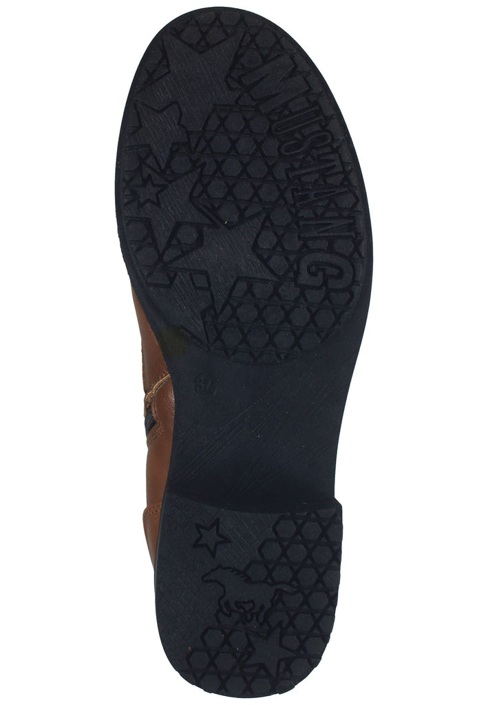 Mustang Stiefelette Lederimitat Cognac