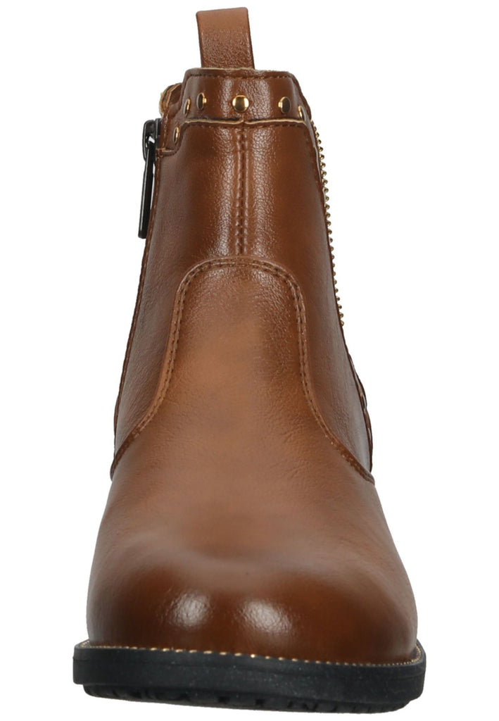 Mustang Stiefelette Lederimitat Cognac