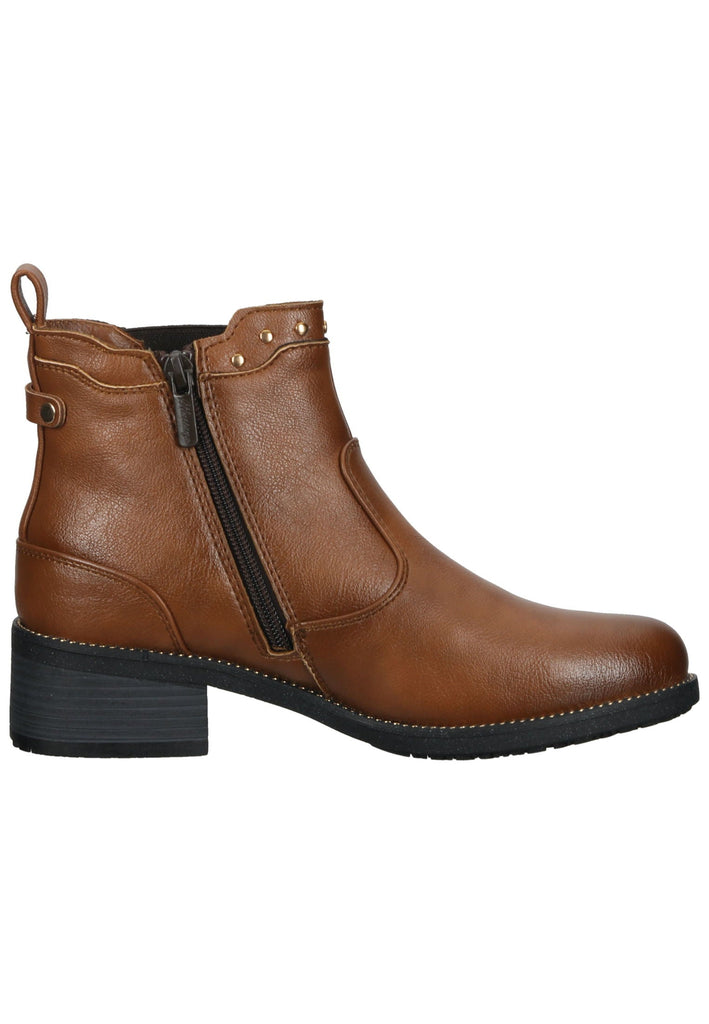 Mustang Stiefelette Lederimitat Cognac