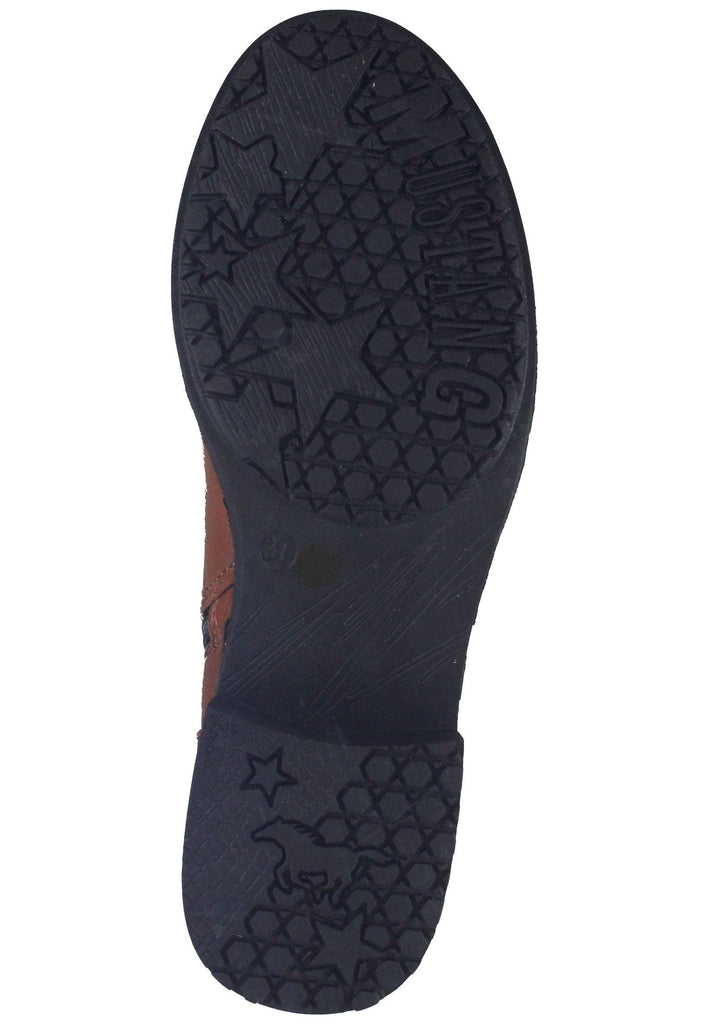Mustang Stiefelette Lederimitat Cognac