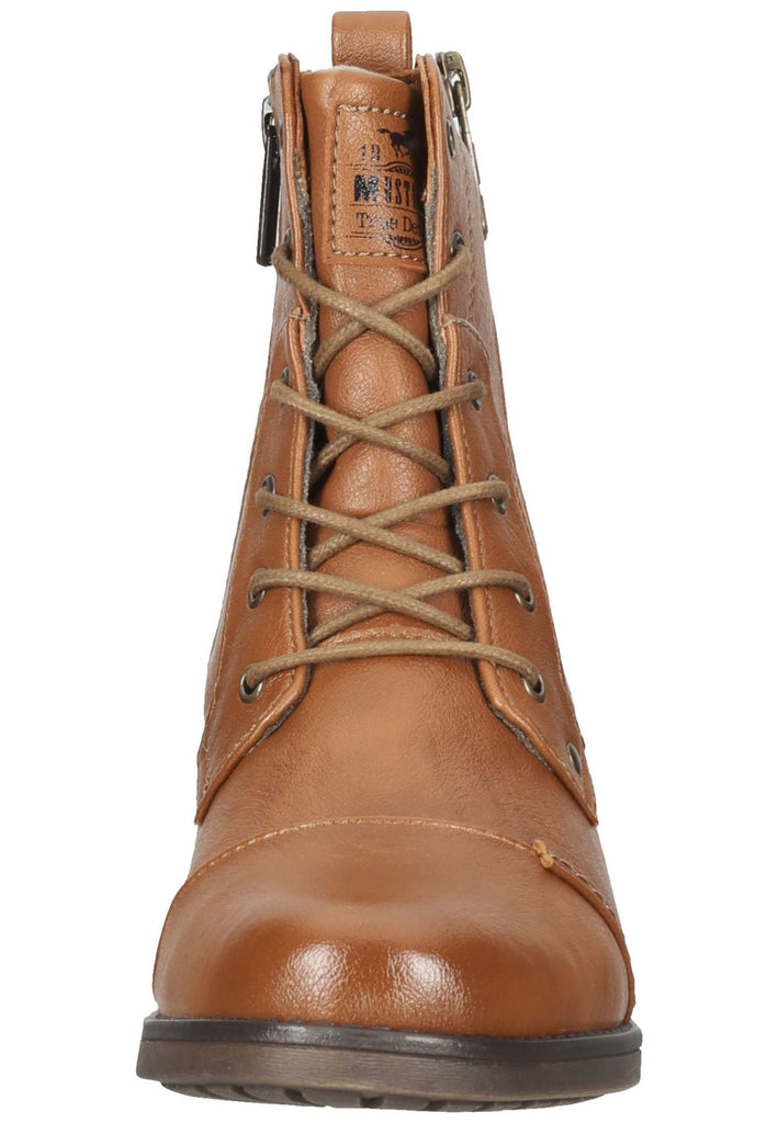 Mustang Stiefelette Lederimitat Cognac