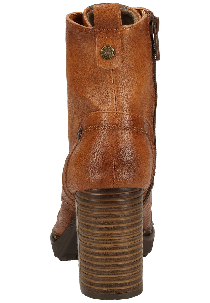 Mustang Stiefelette Lederimitat Cognac