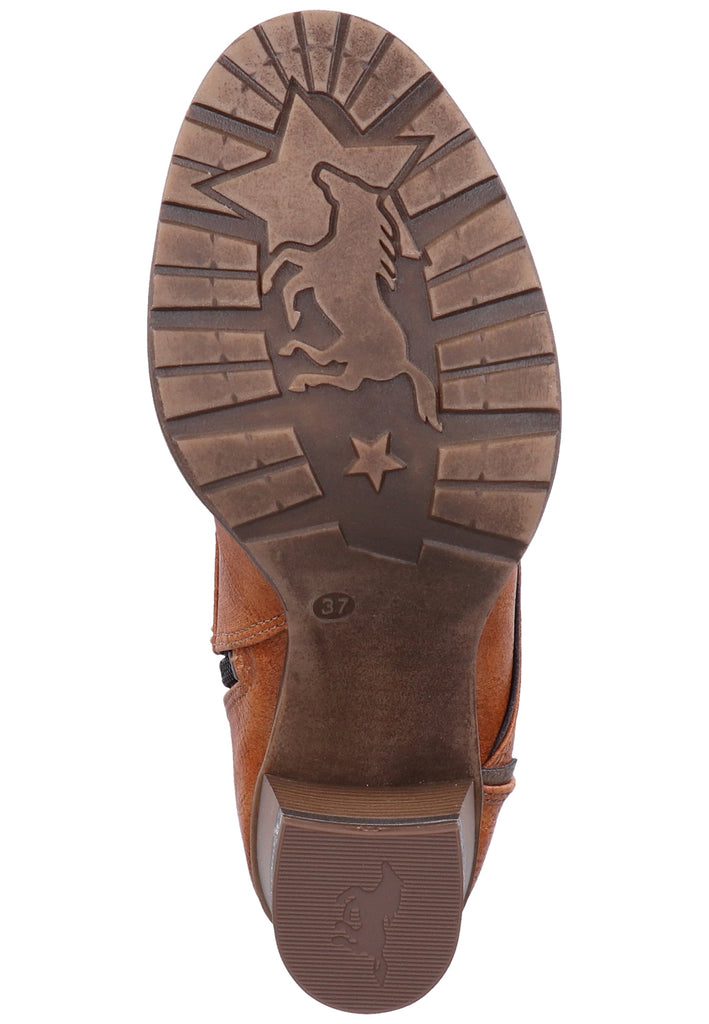 Mustang Stiefelette Lederimitat Cognac