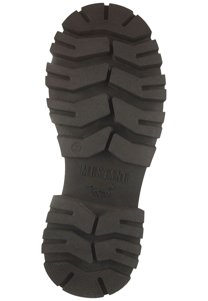 Mustang Stiefelette Lederimitat Cognac Warmfutter