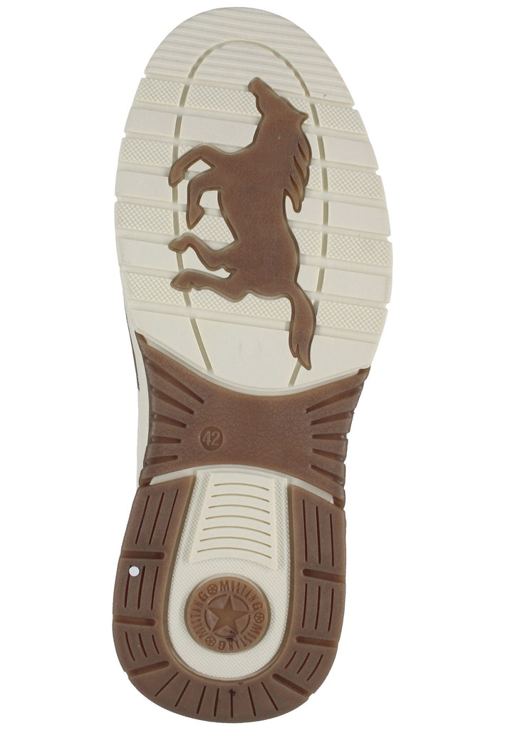 Mustang Stiefelette Lederimitat Cognac Warmfutter