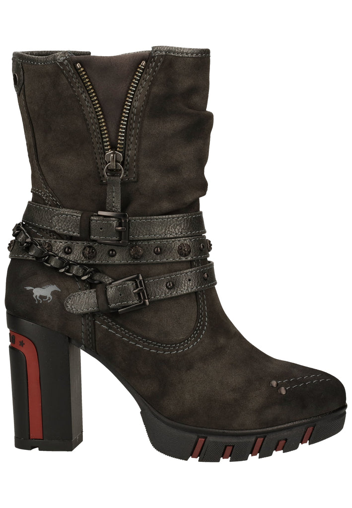 Mustang Stiefelette Lederimitat Dunkelgrau