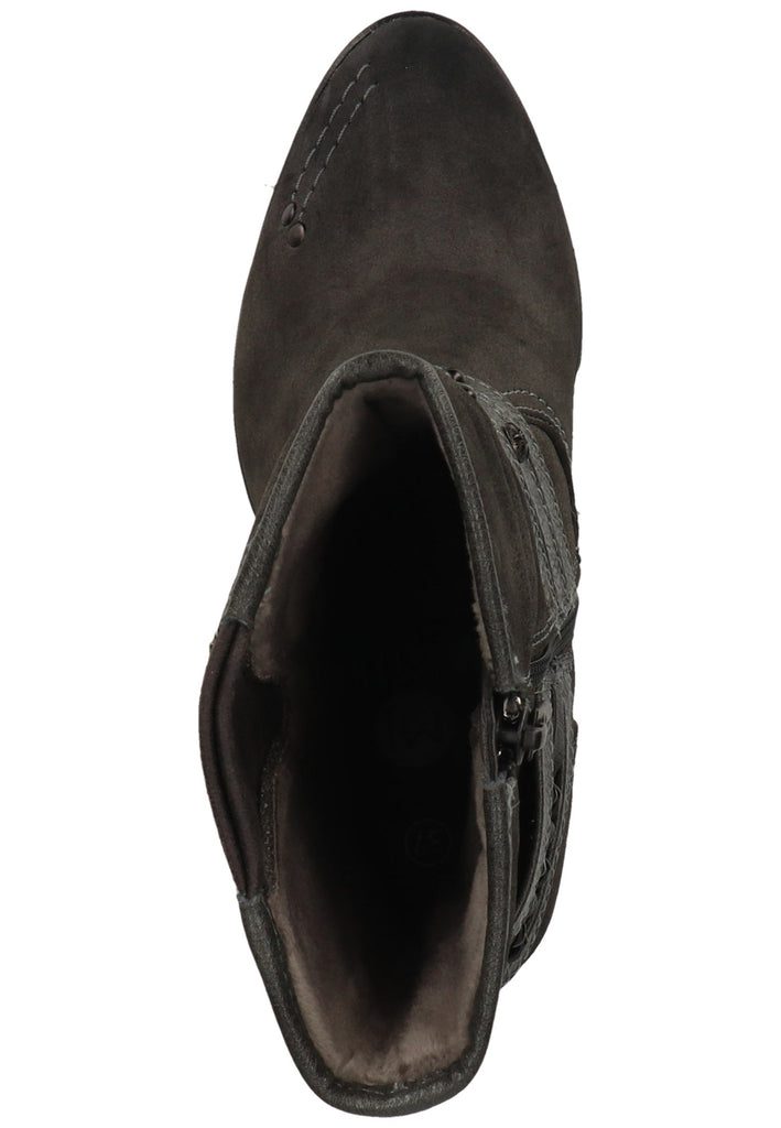 Mustang Stiefelette Lederimitat Dunkelgrau