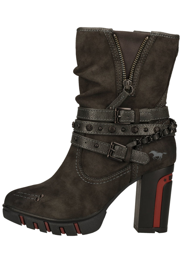 Mustang Stiefelette Lederimitat Dunkelgrau