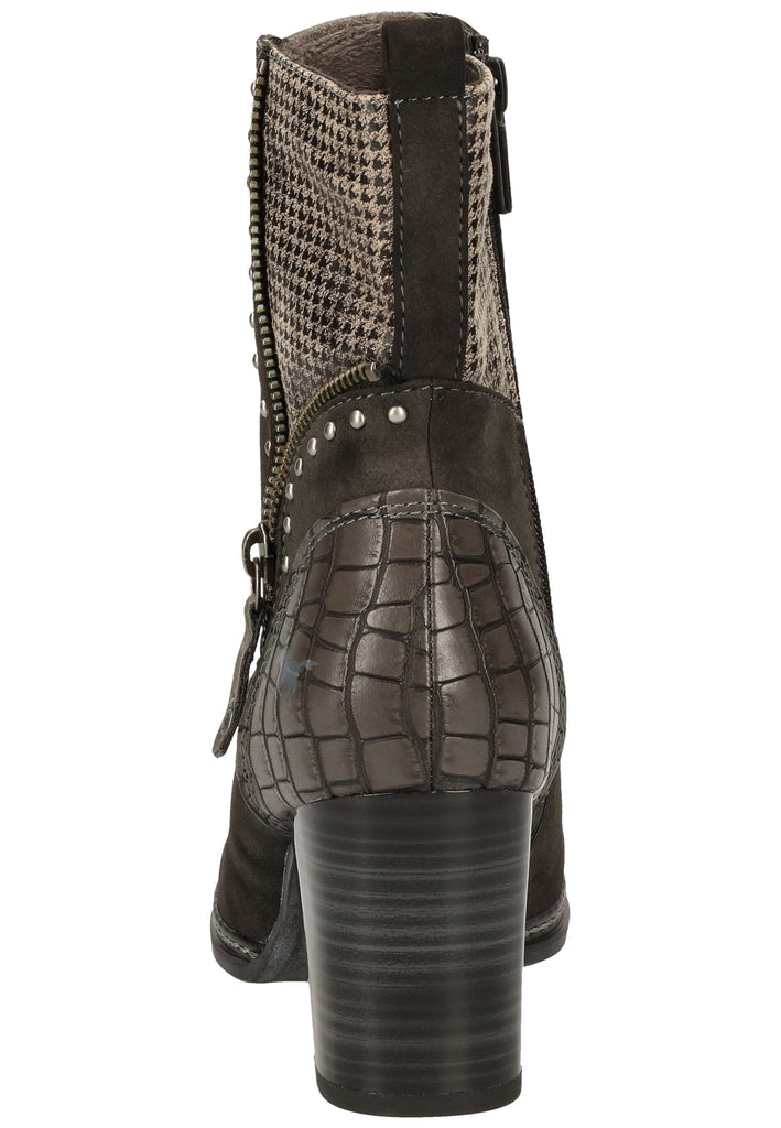 Mustang Stiefelette Lederimitat Dunkelgrau