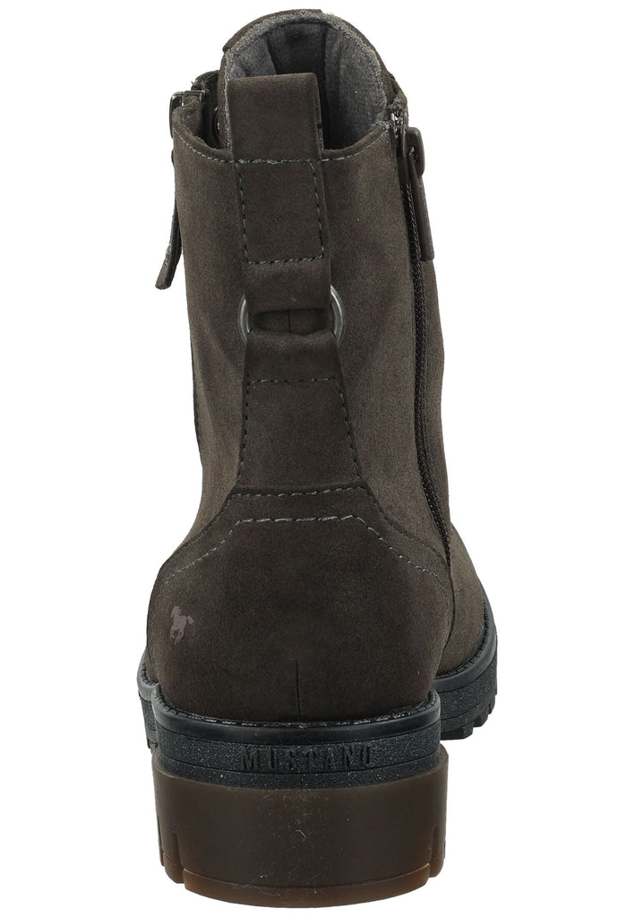 Mustang Stiefelette Lederimitat Dunkelgrau Warmfutter