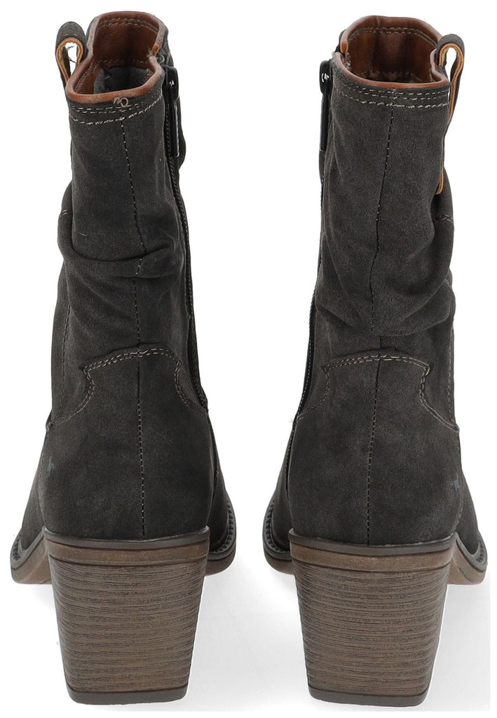 Mustang Stiefelette Lederimitat Dunkelgrau Warmfutter