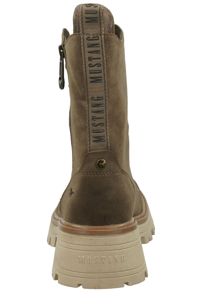Mustang Stiefelette Lederimitat Erde Warmfutter
