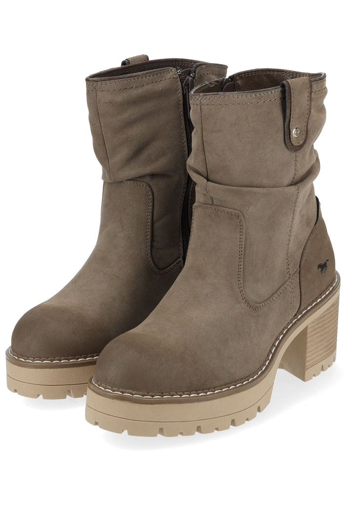 Mustang Stiefelette Lederimitat Erde Warmfutter