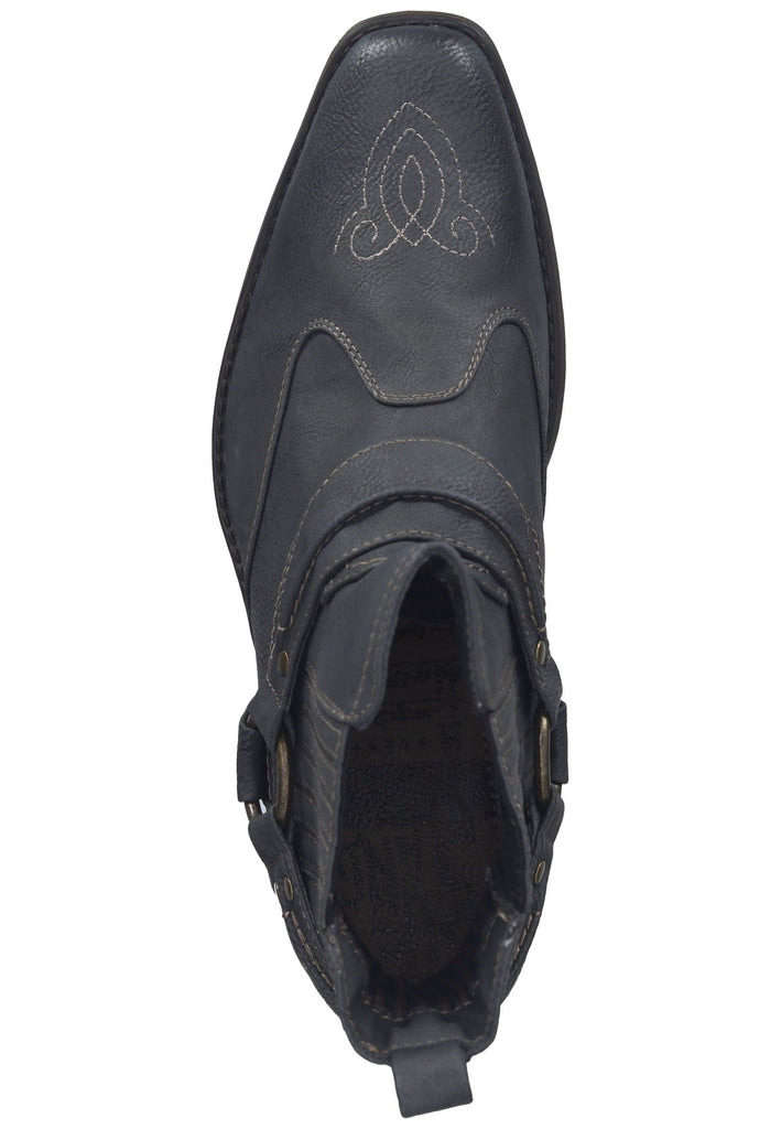 Mustang Stiefelette Lederimitat Graphit