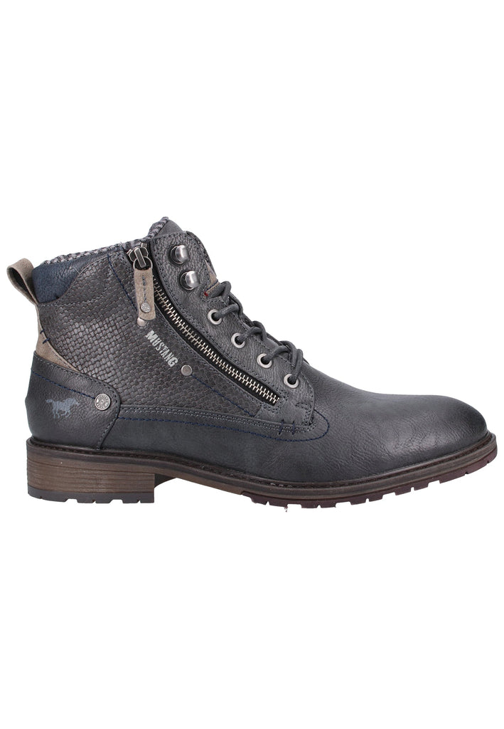 Mustang Stiefelette Lederimitat Graphit