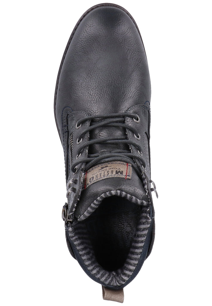 Mustang Stiefelette Lederimitat Graphit