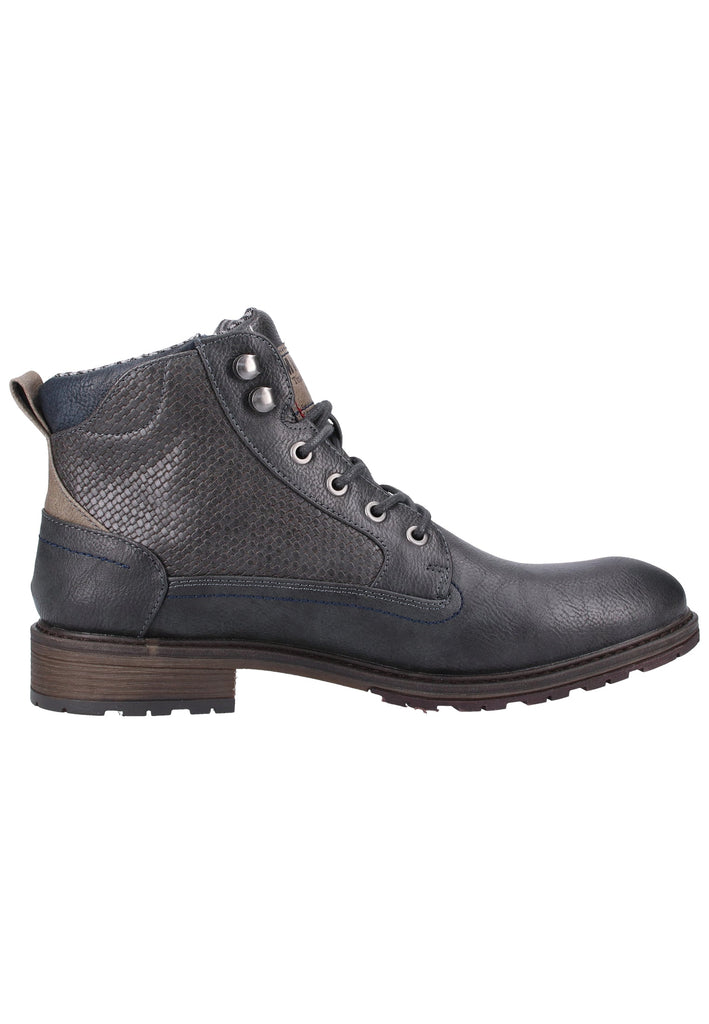 Mustang Stiefelette Lederimitat Graphit