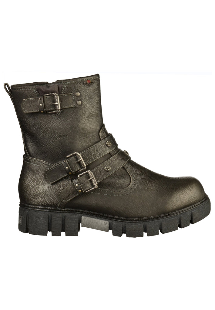 Mustang Stiefelette Lederimitat Graphit