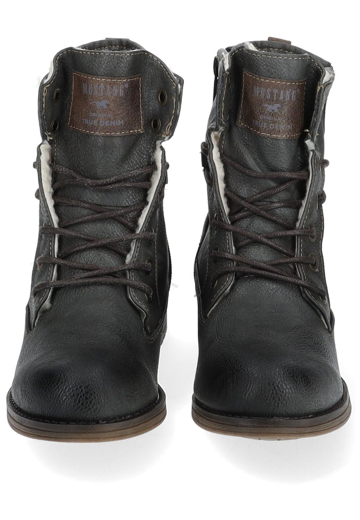 Mustang Stiefelette Lederimitat Graphit Warmfutter