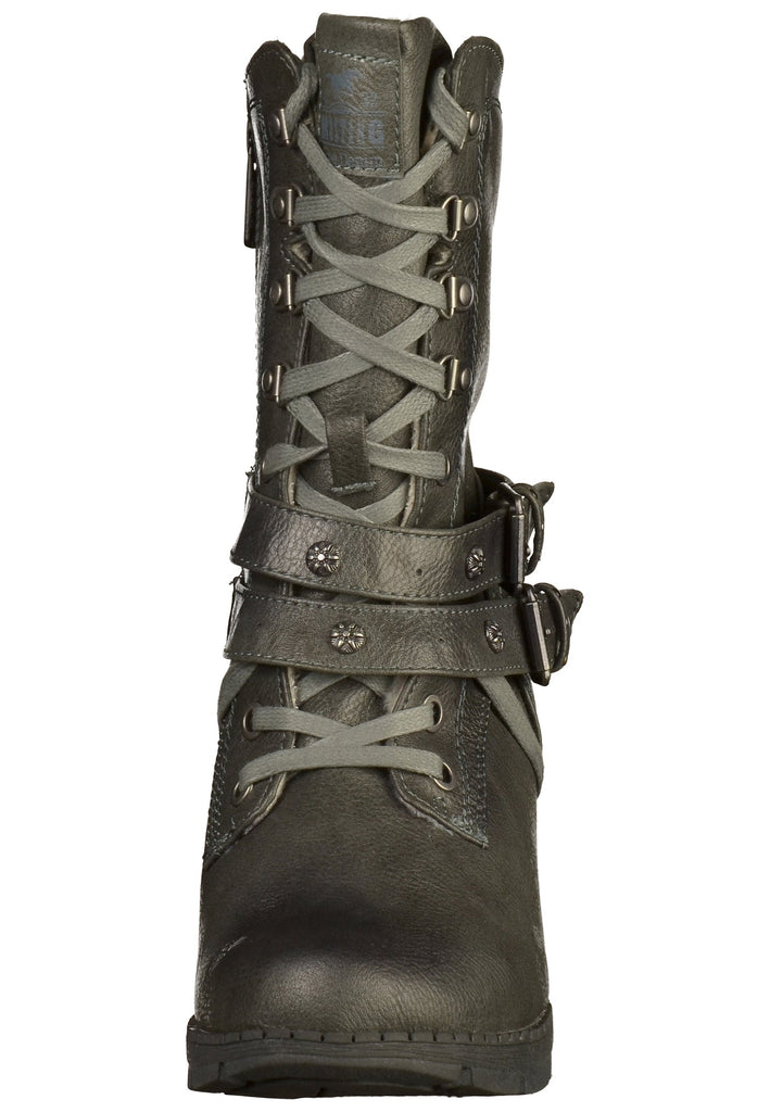 Mustang Stiefelette Lederimitat Graphit Warmfutter