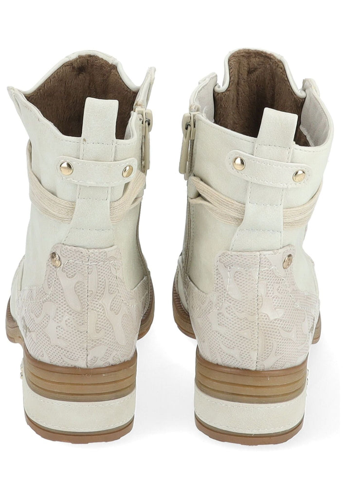 Mustang Stiefelette Lederimitat Grau Warmfutter