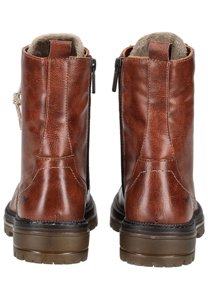 Mustang Stiefelette Lederimitat Kastanie