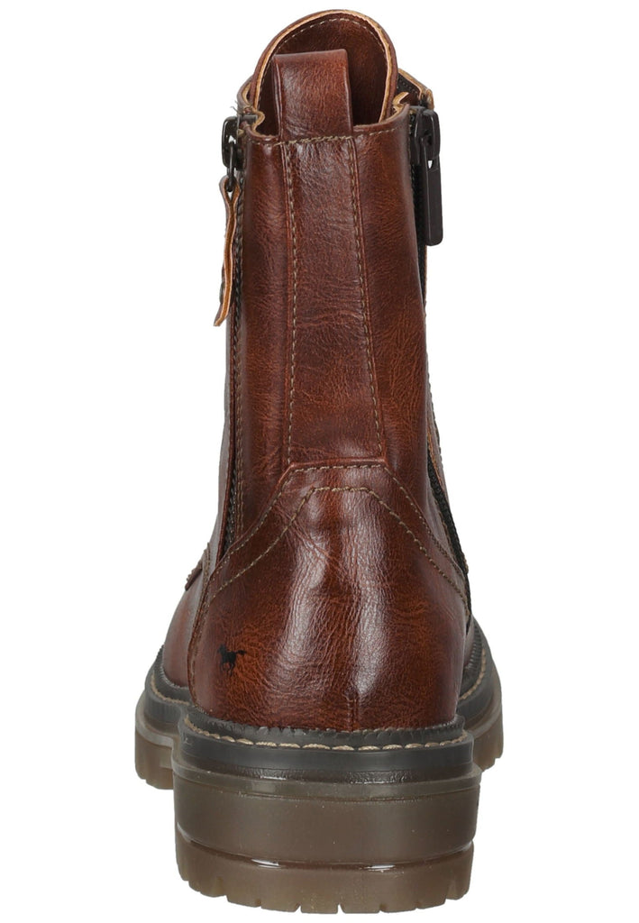 Mustang Stiefelette Lederimitat Kastanie