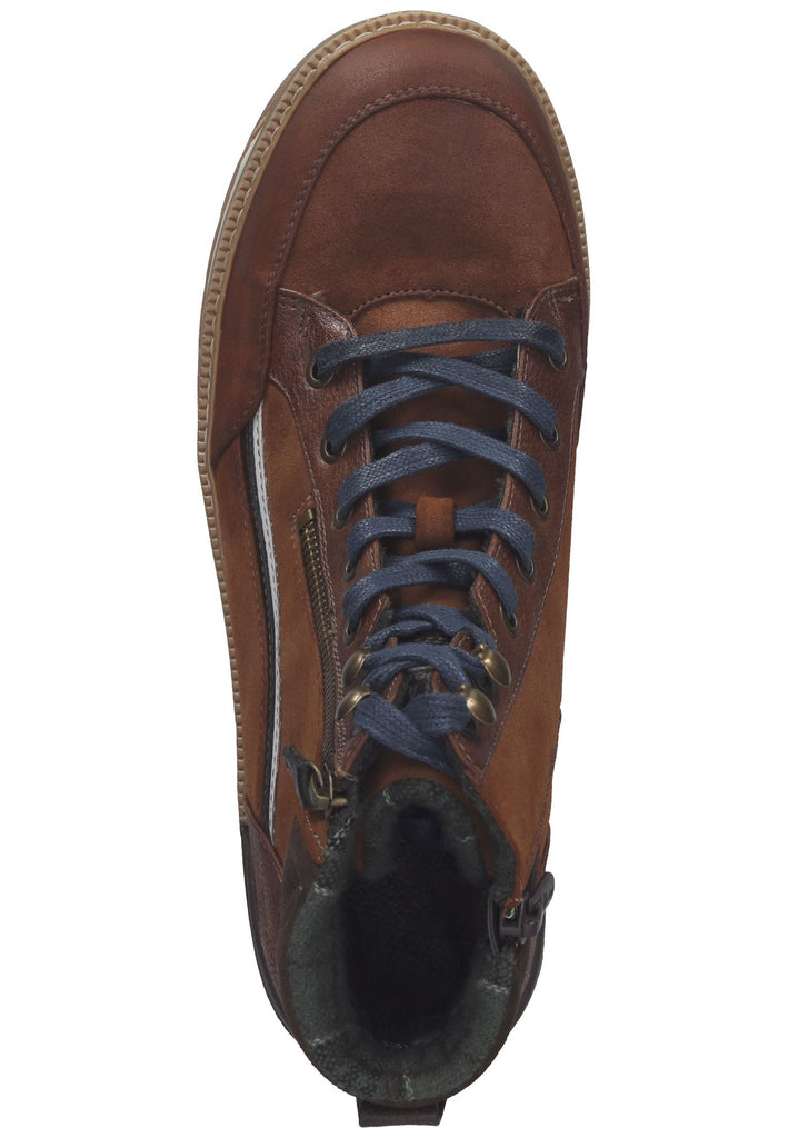 Mustang Stiefelette Lederimitat Kastanie