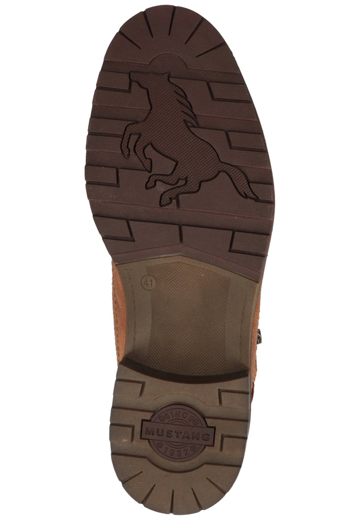 Mustang Stiefelette Lederimitat Kastanie