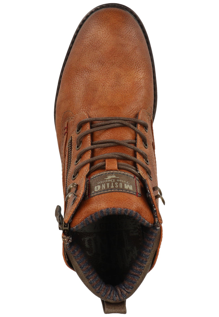 Mustang Stiefelette Lederimitat Kastanie