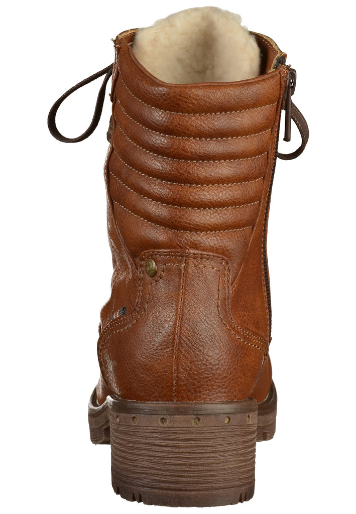 Mustang Stiefelette Lederimitat Kastanie