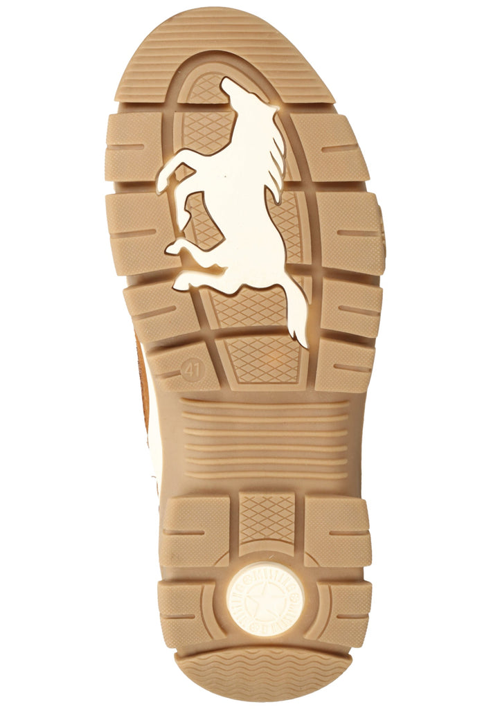 Mustang Stiefelette Lederimitat Kastanie Warmfutter
