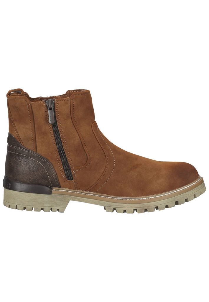 Mustang Stiefelette Lederimitat Kastanie Warmfutter