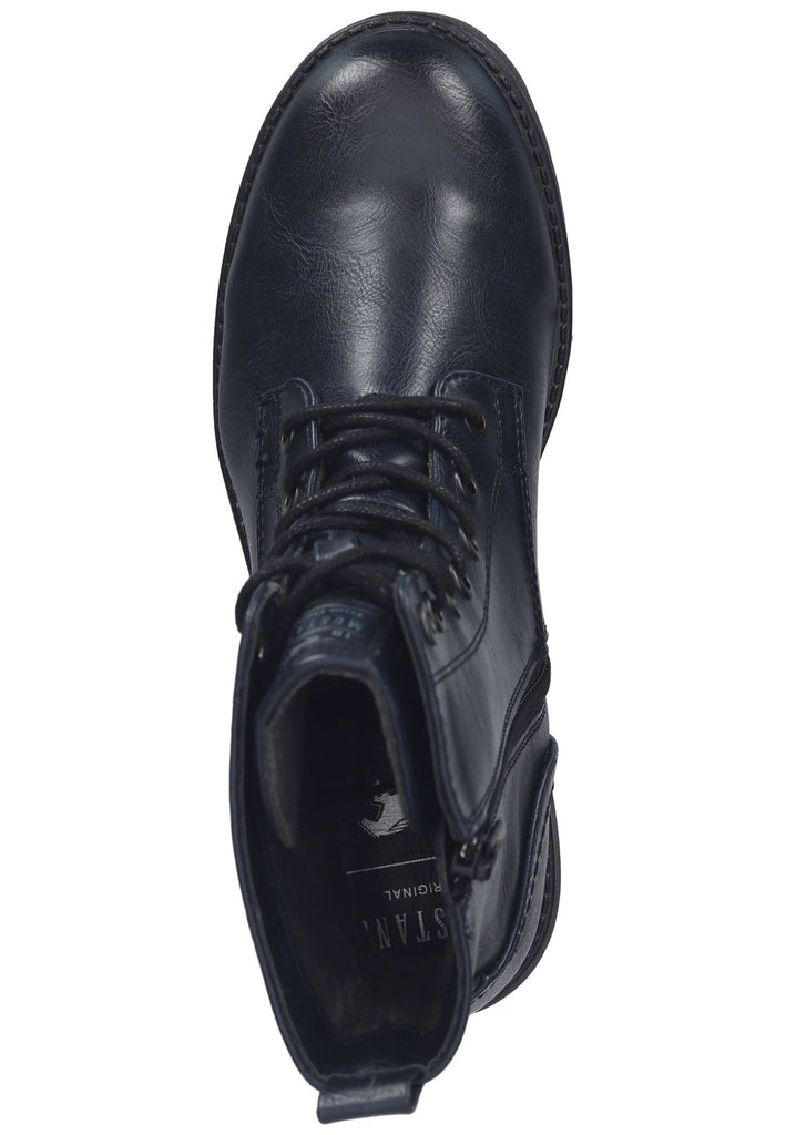 Mustang Stiefelette Lederimitat Navy