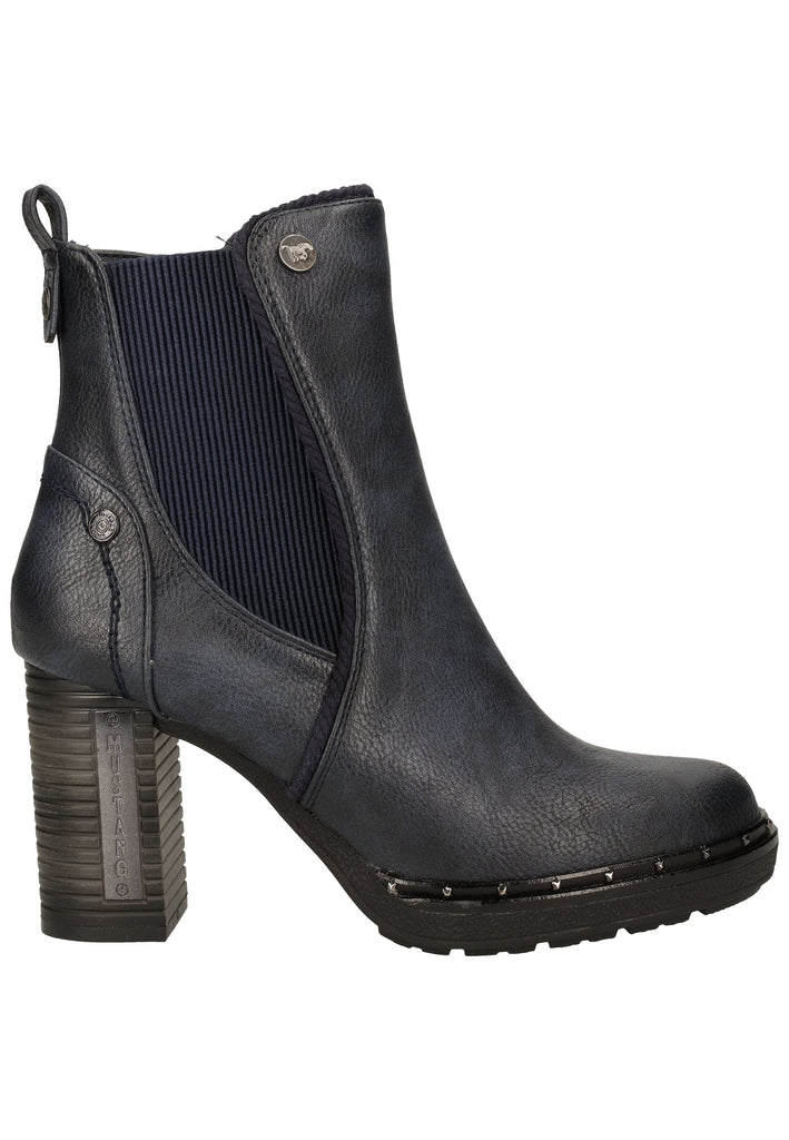 Mustang Stiefelette Lederimitat Navy