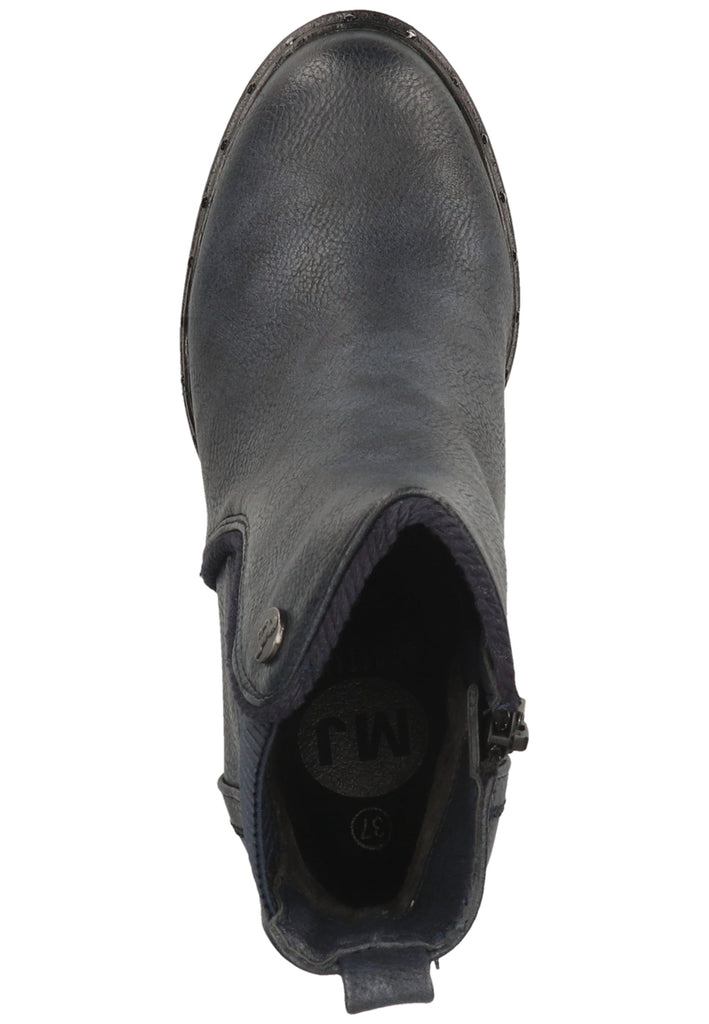 Mustang Stiefelette Lederimitat Navy
