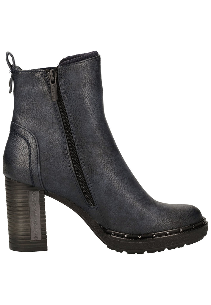 Mustang Stiefelette Lederimitat Navy