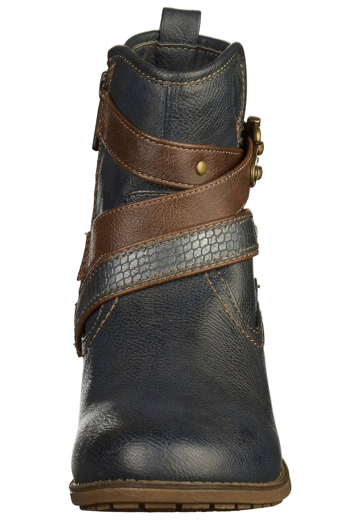 Mustang Stiefelette Lederimitat Navy