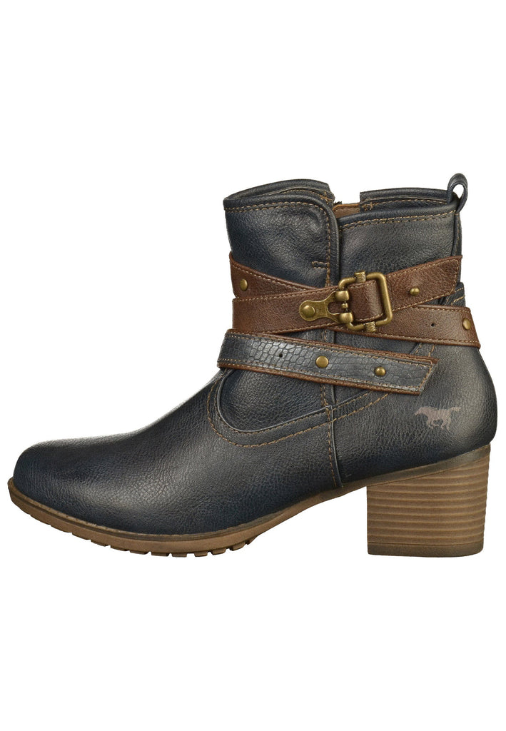 Mustang Stiefelette Lederimitat Navy