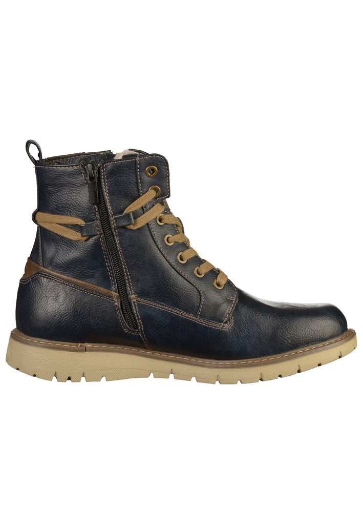 Mustang Stiefelette Lederimitat Navy