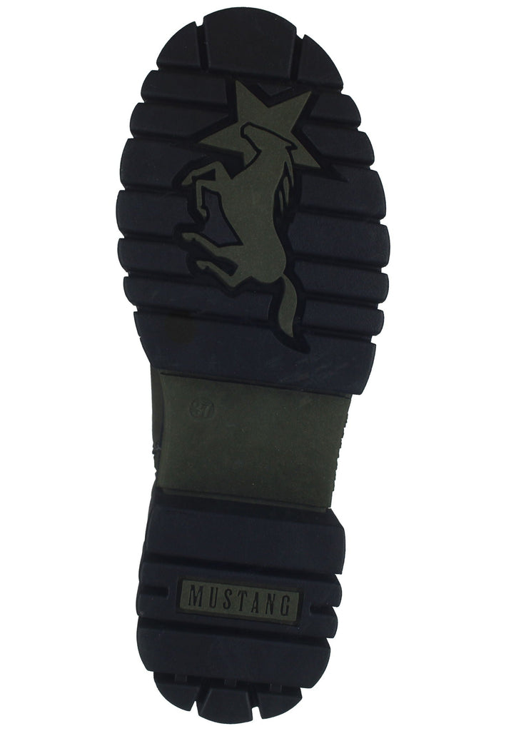 Mustang Stiefelette Lederimitat Oliv