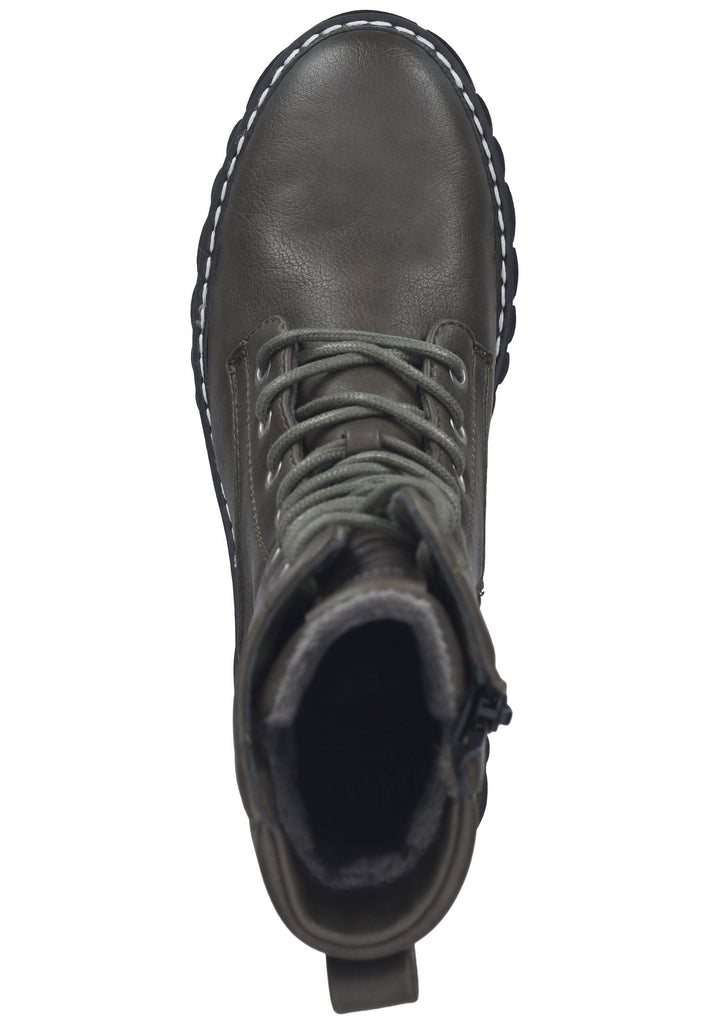 Mustang Stiefelette Lederimitat Oliv