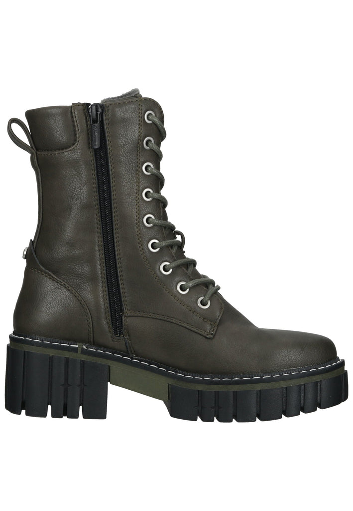 Mustang Stiefelette Lederimitat Oliv